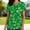 T Shirts-Green, variant on Gamivast St Patricks Day Scrubs for Women Funny Graphic V Neck Short Sleeve Tops Casual Loose Tunic Scrub with Pockets Holiday T Shirts S-5Xl