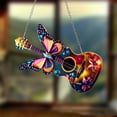 thumbnail image 5 of sruoe Butterflys Sun Catcher, Stained Glass Window Hanging, Suncatcher Cardinal Acrylic, Garden Ornaments, Pendant Sun Catcher for Home Yard Wall Art Window Decor, 5 of 6