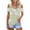 #0037-Khaki, variant on Summer Cold Shoulder Tops for Women V Neck Short Sleeve Shirts Ladies Flora Print Casual Blouse Going Out Outfits