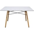 thumbnail image 2 of Mesa de Comedor MUNDO IN Estilo Eames Blanco Rectangular, 2 of 7