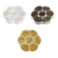 thumbnail image 3 of Ruiboury 1450 Pieces/Set Bracelets Open Jump Rings Pendant Bangle 3-10mm Connectors Jewellery Findings DIY Crafting Handmade Handicraft Gold, 3 of 6