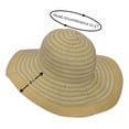 thumbnail image 4 of Solaris Women Floppy Sun Beach Hats with Wide Brim Straw Edge Summer UV Protection Foldable Gardening Hiking Cap, Tan, 4 of 7