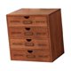 thumbnail image 3 of Organizador de escritorio con 4 cajones Gabinete de almacenamiento de escritorio Cajas decorativas de almacenamiento para el dormitorio, 3 of 9