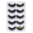 thumbnail image 1 of 5 pares de pestañas postizas naturales 3D, volumen, pestañas largas, maquillaje de extensión jinwen Pestañas postizas, 1 of 8