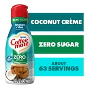 Nestle Coffee Mate Zero Sugar Coconut Creme Liquid Coffee Creamer, 32 fl oz Bottle