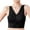Black, variant on Womens Seamless Bras No Underwire Wireless Lace Scalloped V Neck Adjustable Straps Comfortable Full Coverage Push Up Everyday Bra,Black,36 B