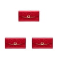 thumbnail image 3 of Minnieouse Cartera de cuero para mujer, reemplazo de gran capacidad, Color sólido, tarjetero Rectangular, carpeta de fotos, monedero para niñas, Type1 NO1, 3 of 5