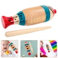thumbnail image 1 of REOFLYUP 2 Sets Fish Shaped Guiro Wood Multi Color for Kids Learning and Rhythm Development, 1 of 8