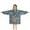 Blue Pioneer Flower-1, variant on Blue Pioneer Flower Pattern Blanket Hoodies for Kids 6-13YR Oversize Wearable Blanket Hoodies for Boys Girls Teens