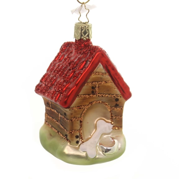 Inge Glas BOW WOW HAUS Glass Dog House Bone 10023S017