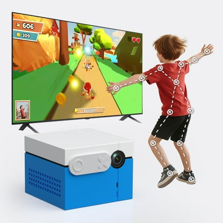 KINHANK MotionX Video Game Consoles with 30+ Games for Kids & Families,Continuous updates,Plug & Play,Indoor Active Play System,Game System for Kid