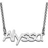 Personalized Sterling Silver Girls' Name Necklace