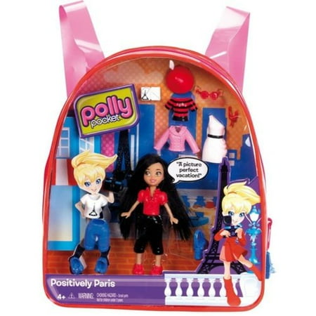 Polly Pocket Travel Positively Paris Backpack Play Set