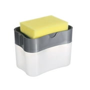 Choosebetter Dish Soap Dispenser for Kitchen,Innovative Soap Dispenser and Sponge Holder 2 in 1