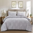 thumbnail image 4 of Wajade 3 Piece Comforter Sets Super Soft Vintage Comforer Breathable Lightweight Paisley Bedding Set for All Seasons(Gray, King Size), 4 of 7