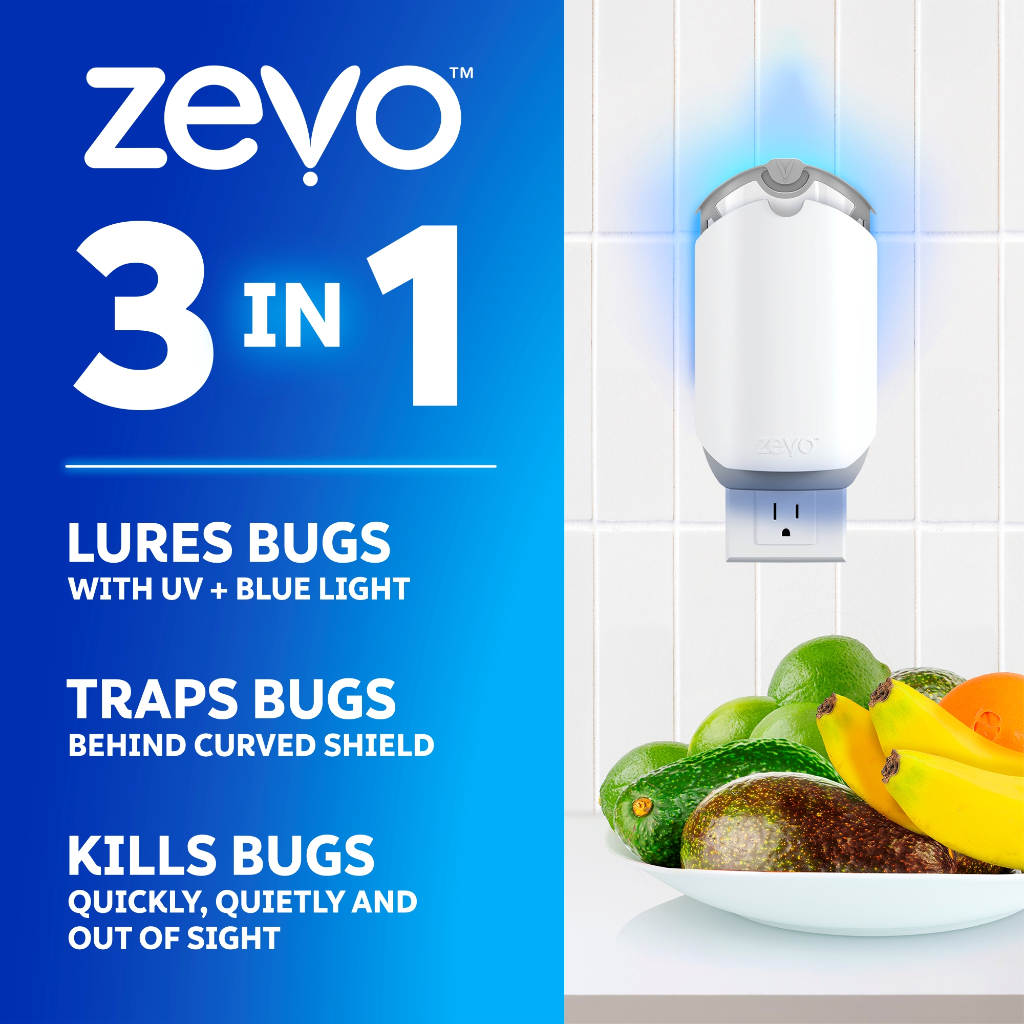 Zevo Flying Insect Indoor Fly Trap with UV Light photo 3