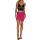 thumbnail image 2 of FALDA MINI BODYCON ELÁSTICA RUCHADA PARA MUJERES CHIC DE FIESTA EN COLOR ROSA FUCSIA M, 2 of 6