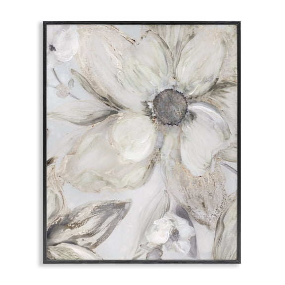 Stupell Industries Shabby Chic Sandstone Tone Blooms Black Framed Giclee Art, 11 x 14, by Carol Robinson