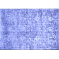 thumbnail image 1 of Ahgly Company Indoor Rectangle Abstract Blue Modern Area Rugs, 2' x 5', 1 of 4