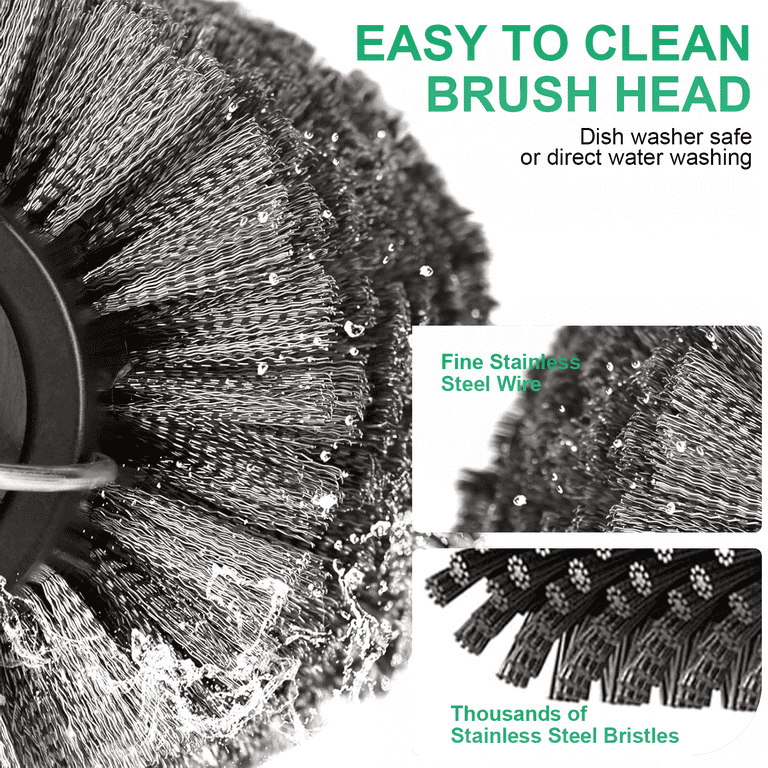KOYMISKU Electric Grill Brush, Rechargeable 3-Speed photo 2