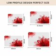 thumbnail image 5 of Red Flower Door Mat Indoor Outdoor,Boho Modern Floral Abstract Ombre Leaf White Non Slip Welcome Mat with Rubber Backing,Absorbent Front Door Mats Entryway Rug for Home Patio Entrance 20"x31.5", 5 of 9