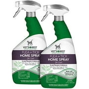 Vet's Best Flea and Tick Home Spray for Cats, 32 oz, USA Made 2 Pack