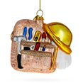 thumbnail image 5 of Adorno Navideño De Vidrio Soplado Con Caja De Herramientas Para Trabajadores De La Construcción, 5 of 5
