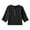 Black, variant on Ruyang Girls Long Sleeve Henley Shirt Teen Button Down Cotton Linen Blouse Plain V Neck Shirts Loose Casual School Tops