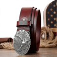 thumbnail image 5 of Men's Belt Cowhide Hip-hop Style Foreign Trade Motorcycle Belt, 5 of 5