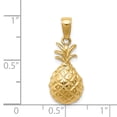 thumbnail image 4 of FB Jewels 14K Yellow Gold Diamond-cut Pineapple Pendant, 4 of 4