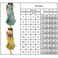thumbnail image 1 of Vestido midi floral de manga corta para mujer Vestidos casuales de vacaciones en la playa de verano LingWen 8390611072070, 1 of 1
