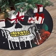 thumbnail image 3 of FMSHPON Vintage Style Skull Rose Xmas Christmas Tree Skirt Stand Mat for Holiday Party Decoration Indoor Outdoor 36 inches, 3 of 3