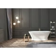 thumbnail image 2 of Kingston Brass VTOV673124 67-Inch Acrylic Oval Double Ended Pedestal Tub with Drain (No Faucet Drillings) in Glossy White, 2 of 10