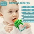 thumbnail image 3 of DEELLEEO Baby Fruit Feeder Pacifier , Fresh Food Feeding Teether for Toddler, BPA Free, Suitable for Baby 6-12 Months (4 Pack), 3 of 7