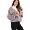 thumbnail image 7 of SAYFUT Women's Faux Fur Jacket Shaggy Jacket Winter Fleece Coat Outwear Shaggy Shearling Jacket, 7 of 7