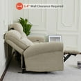 thumbnail image 4 of MCombo 87.8" Small Table, Wall Hugger, USB Ports Sofa, Beige, 4 of 10