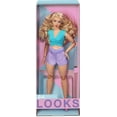 thumbnail image 7 of Barbie Looks Doll, Blonde, Color Block Outfit with Waist Cut-Out, 7 of 7