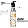 thumbnail image 3 of Yayeee 20oz Insulated Water Bottle Double Wall Stainless Steel with Flip Straw Lid, Halloween Cute Ghosts, 3 of 7
