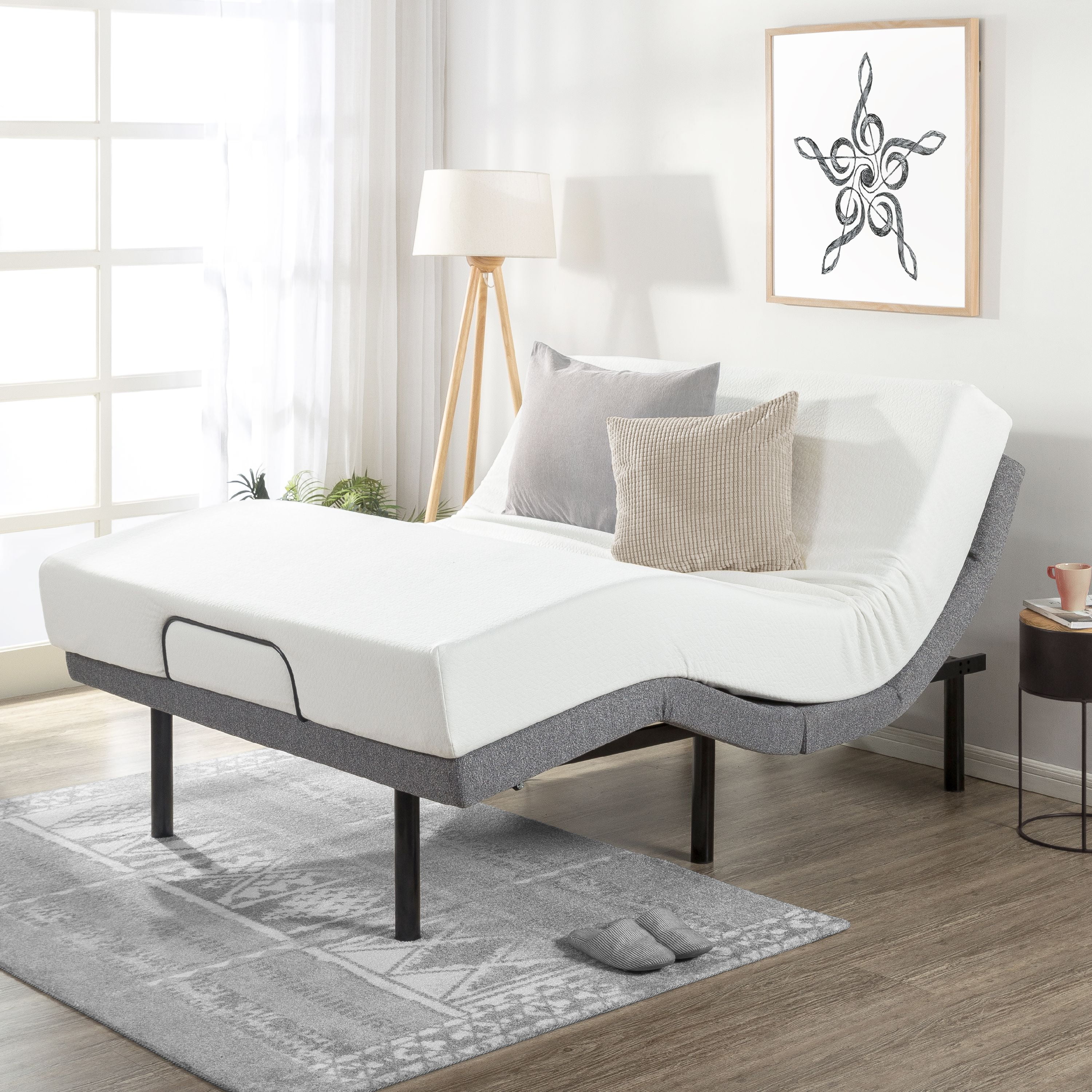 Mellow Adjustable Bed Base Unique Added Head Tilt/Wireless Remote