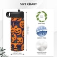 thumbnail image 5 of 18oz Thermal Space Pot With Straw Stainless Steel Thermos Cup Double Insulation For Outdoor Sports Commuting Camping Jack-O'-Lantern Halloween Pattern, 5 of 8