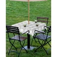 thumbnail image 4 of Fsddascl Grey Buffalo Striped Outdoor Tablecloth - 54x54 Inch Square Dining Table Cover, Love Heart Checkered Waterproof Outdoor Table Cloth with Umbrella Hole & Zipper for Picnic/Patio/Party, 4 of 7