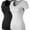 2PACK - Black/White, variant on Women's Basic Solid Multi Colors Fitted Short Sleeve T-Shirt [S-3XL]