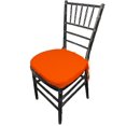 thumbnail image 2 of Funda para Cojín de Silla LA Linen Popelina de Poliéster Paquete de 4 Naranja, 2 of 2