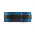 thumbnail image 3 of Bague Homme Bleue en Fibre de Carbone Plaquée IP en Acier Inoxydable 8mm, 3 of 4
