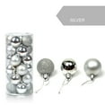 thumbnail image 2 of Christmas Decorations Savings! Dvkptbk 48PC 30mm Christmas Xmas Tree Ball Bauble Hanging Home Party Ornament Decor for Christmas Gifts Silver, 2 of 3
