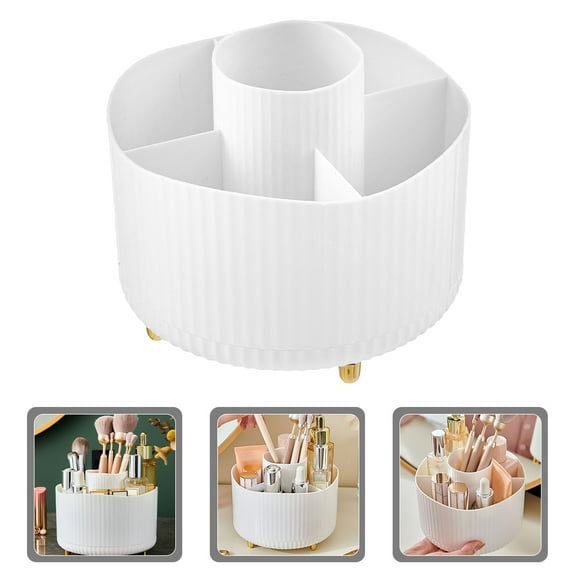 SEWCHICS 360° Rotating Makeup Organizer Cup Set, Cosmetic Storage Holder for Back to School and Daily Use