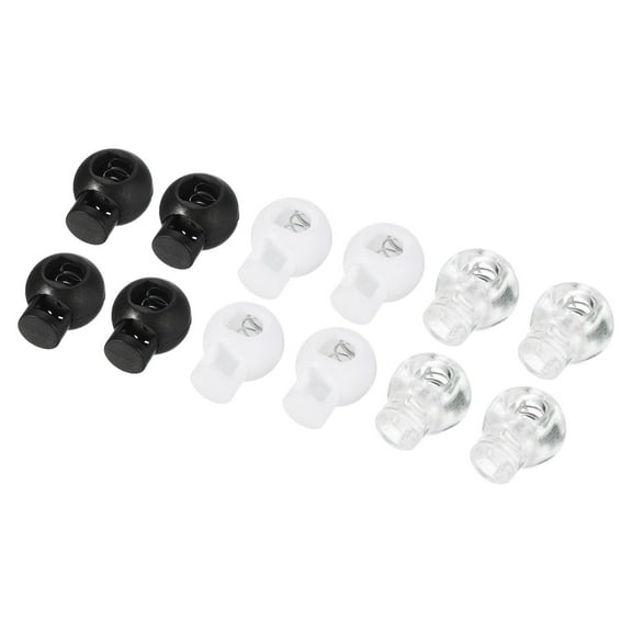 Cord Locks, Ball Spring Toggle Stopper, 3 Colors 20 Pack