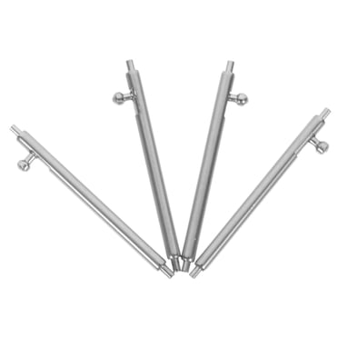 RUNROTOO 4Pcs Stainless Steel Watch Band Spring Bars for Watch Enthusiasts and Maintenance