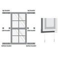 thumbnail image 3 of For 27" Wide Shutters, Clear Polycarbonate Mounting Brackets for PVC, Composite & Wood Shutters (4-Top/Bottom, 4-Side Brackets), 3 of 3