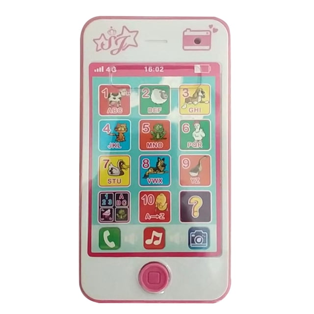 Simulación de teléfono Móvil Idioma inglés Bebé Niños Juguete Juguete educativo (Rosa